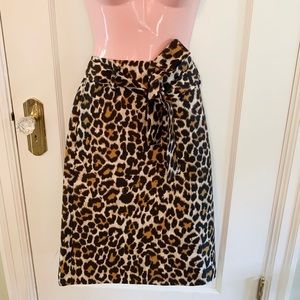 J. Crew Skirts - Tie Waist Midi Skirt in Leopard Print J. Crew Skirts - Tie Waist Midi Skirt in Leopard Print
